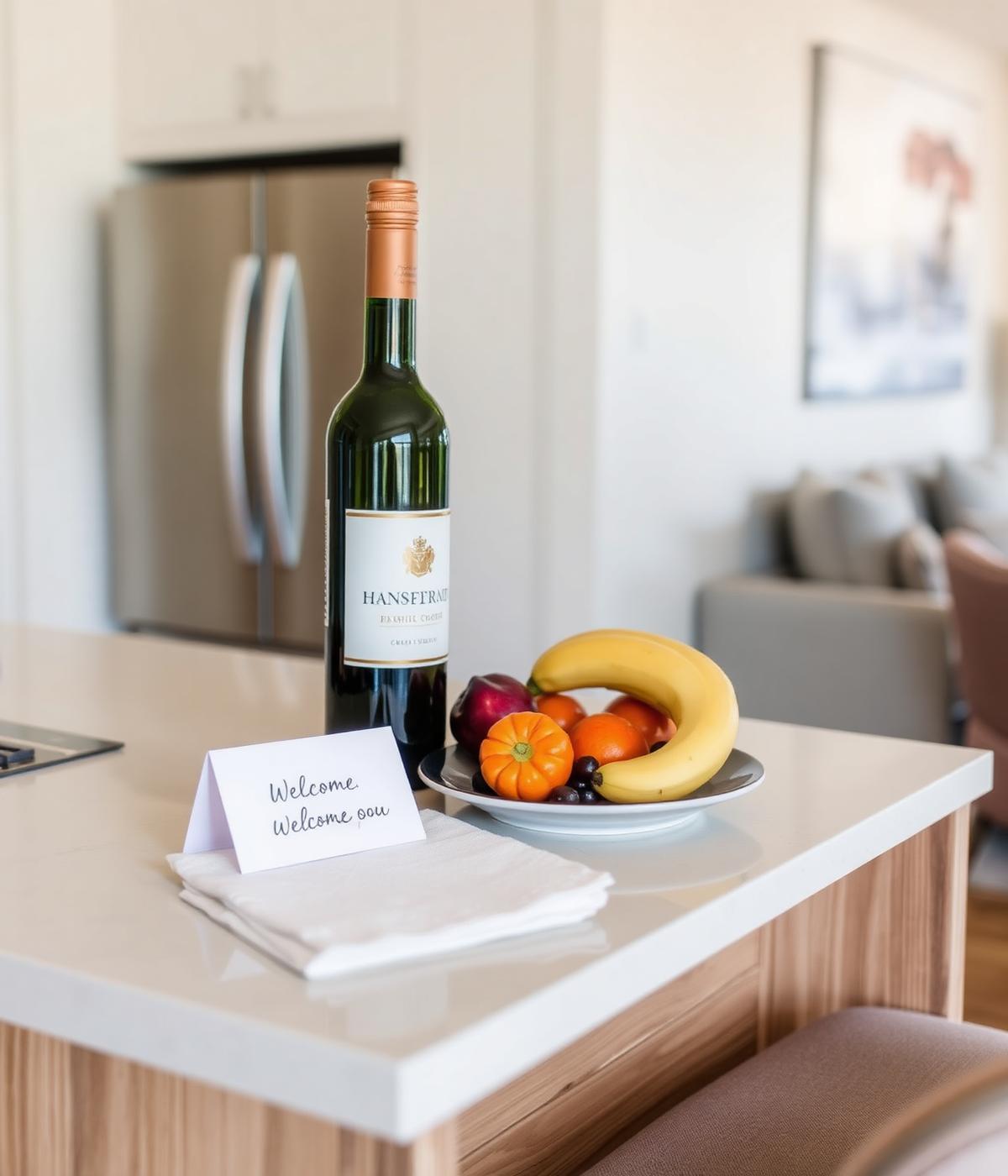 Welcome amenity in a Veloura Suites residence